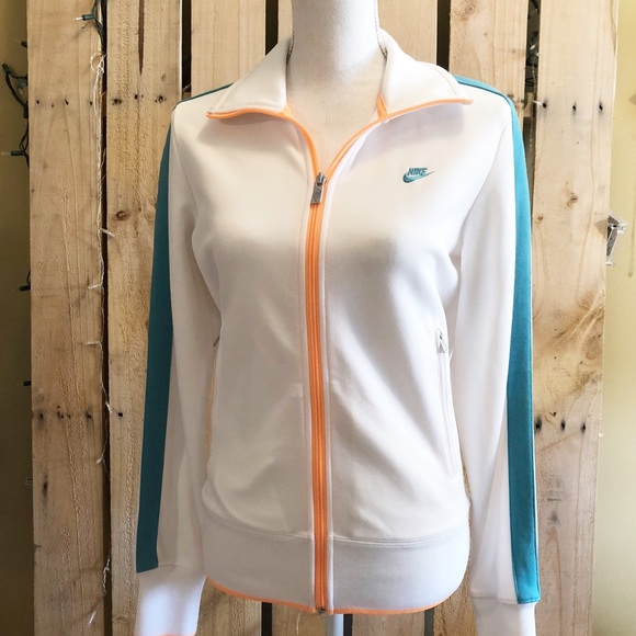 Nike Jackets & Blazers - Nike White Warm-Up Jacket - Medium